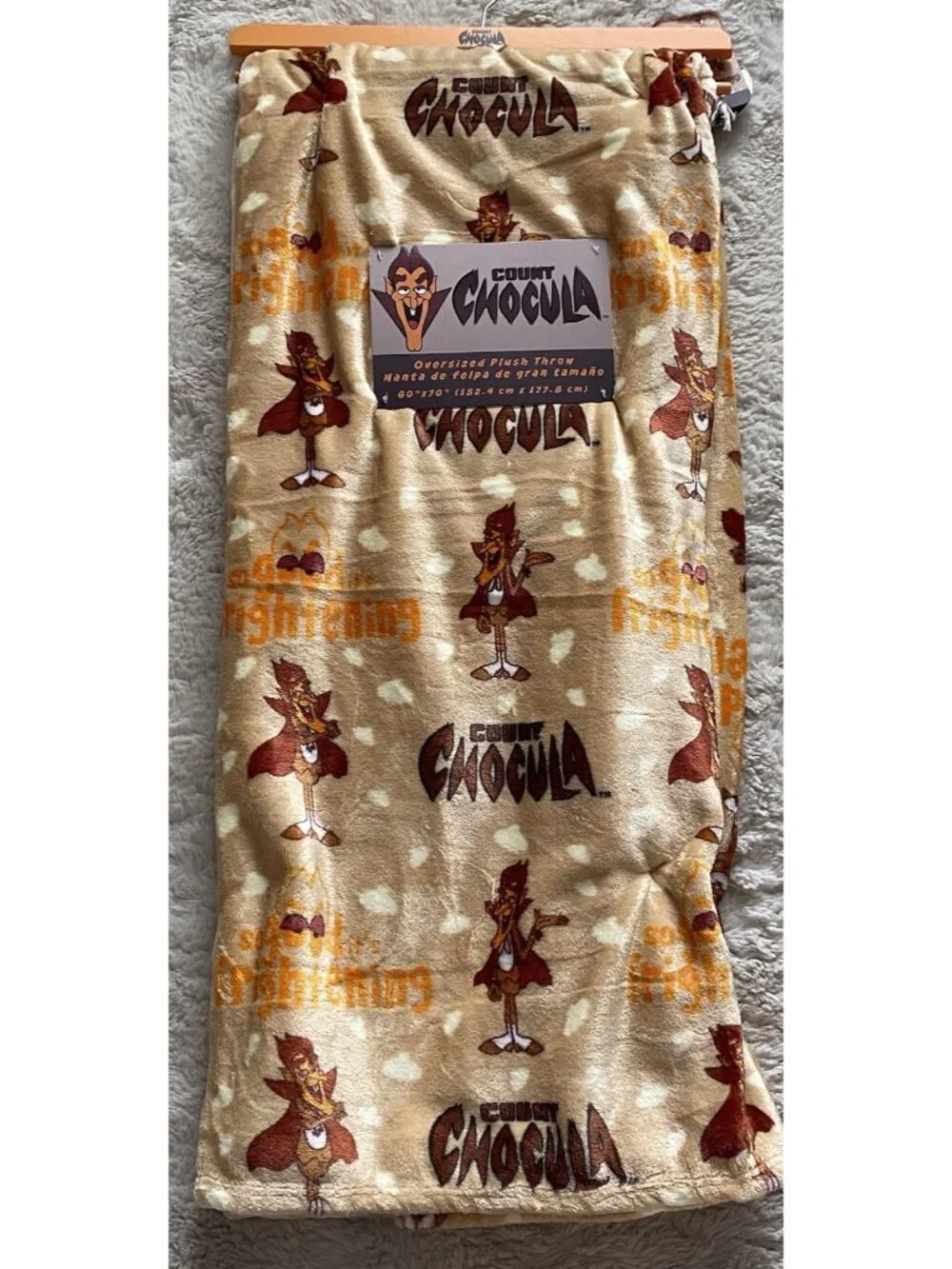 Count Chocula Oversized Plush Throw Blanket 60” X 70” So Good It’s Frightening